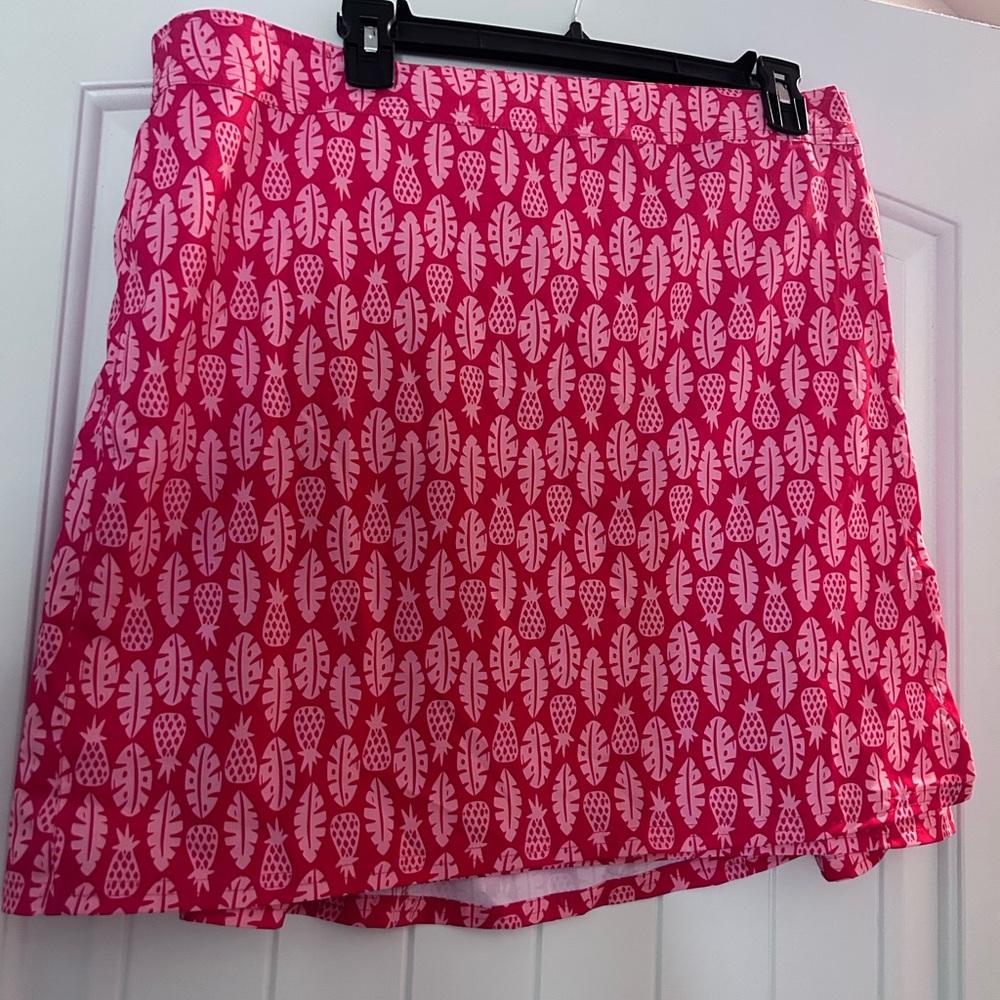 Ripskirt Hawaii Bright Pink Tropical Print Skirt